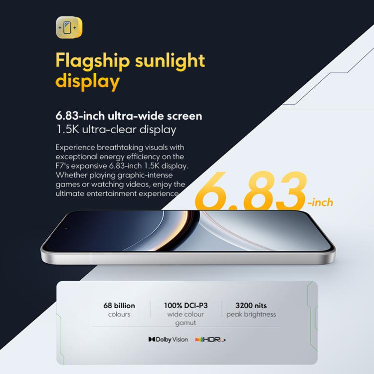 Xiaomi POCO F7 Global, 12GB+256GB, สแกนลายนิ้วมือบนหน้าจอ, 6.83 นิ้ว Xiaomi HyperOS 2 Snapdragon 8s Gen 4 Octa Core, NFC, เครือข่าย: 5G, 12GB+256GB