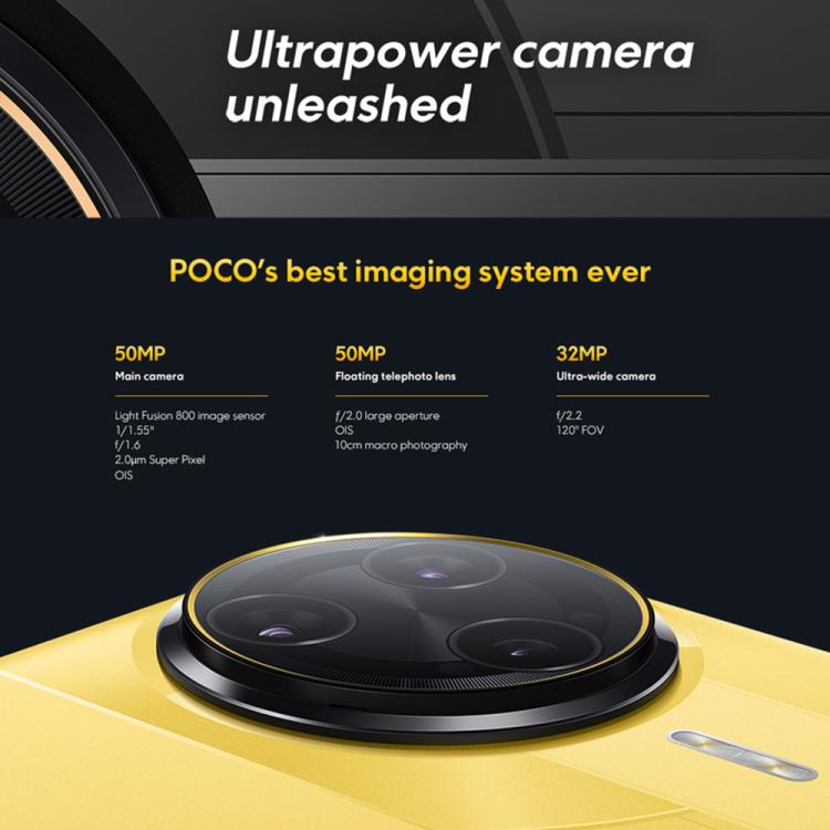 Xiaomi POCO F7 Ultra Global, 12GB+256GB, สแกนลายนิ้วมือบนหน้าจอ, 6.67 นิ้ว Xiaomi HyperOS 2 Snapdragon 8 Elite Octa Core, NFC, เครือข่าย: 5G, 12GB+256GB