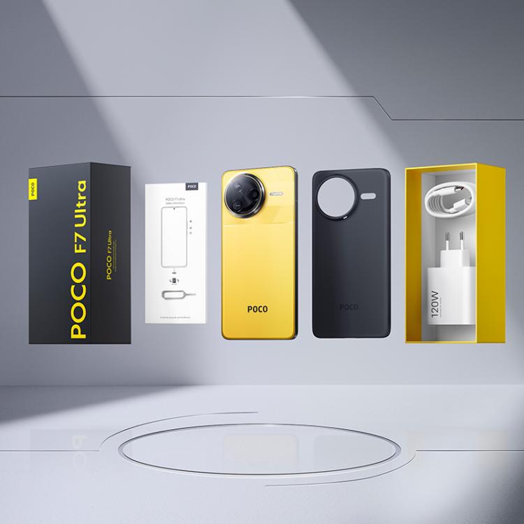 Xiaomi POCO F7 Ultra Global, 12GB+256GB, สแกนลายนิ้วมือบนหน้าจอ, 6.67 นิ้ว Xiaomi HyperOS 2 Snapdragon 8 Elite Octa Core, NFC, เครือข่าย: 5G, 12GB+256GB