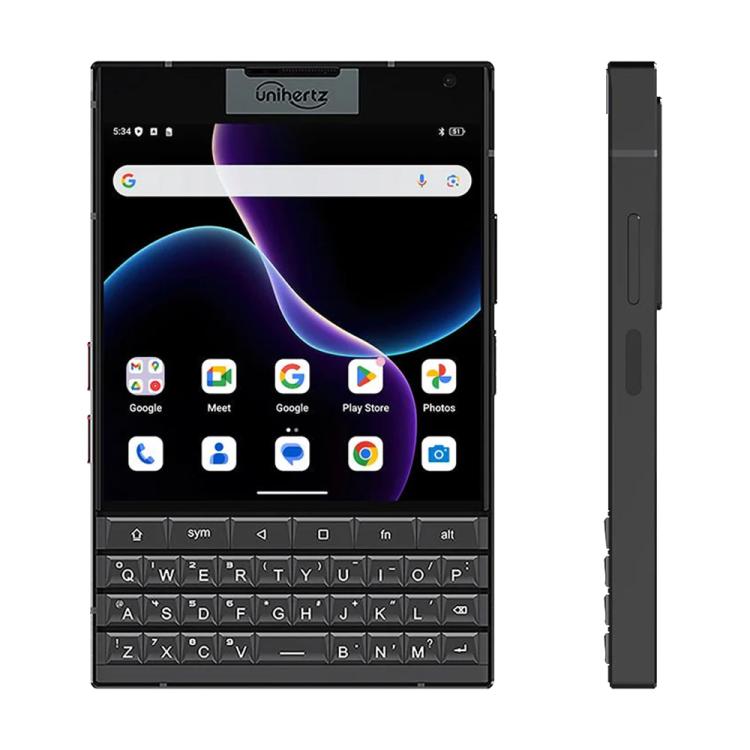 Unihertz Titan 2 โทรศัพท์คีย์บอร์ด QWERTY, 12GB+512GB, สแกนลายนิ้วมือ, 4.5 นิ้ว + 2 นิ้ว Android 15 Dimensity 7300 5G Octa-Core, เครือข่าย: 5G, NFC, OTG