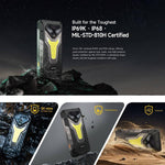 Ulefone Armor 34+, 16GB+512GB, มองเห็นในที่มืด, โทรศัพท์กันน้ำกันฝุ่น IP68/IP69K, 6.95 นิ้ว Android 15 MediaTek Dimensity 7400X Octa Core, เครือข่าย: 5G, NFC, OTG, Armor 34+