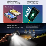 Ulefone Armor 34 Pro+ โปรเจคเตอร์, 16GB+512GB, มองเห็นในที่มืด, โทรศัพท์กันน้ำกันฝุ่น IP68/IP69K, 6.95 นิ้ว Android 15 MediaTek Dimensity 7400X Octa Core, เครือข่าย: 5G, NFC, OTG, Armor 34 Pro+