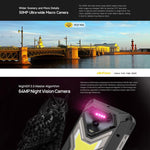 Ulefone Armor 34 Pro+ โปรเจคเตอร์, 16GB+512GB, มองเห็นในที่มืด, โทรศัพท์กันน้ำกันฝุ่น IP68/IP69K, 6.95 นิ้ว Android 15 MediaTek Dimensity 7400X Octa Core, เครือข่าย: 5G, NFC, OTG, Armor 34 Pro+