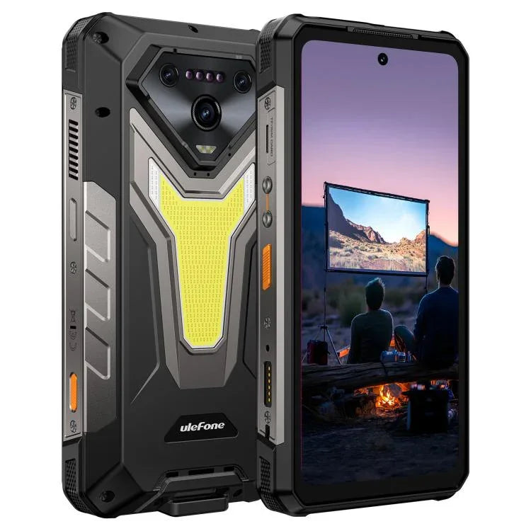 Ulefone Armor 34 Pro+ โปรเจคเตอร์, 16GB+512GB, มองเห็นในที่มืด, โทรศัพท์กันน้ำกันฝุ่น IP68/IP69K, 6.95 นิ้ว Android 15 MediaTek Dimensity 7400X Octa Core, เครือข่าย: 5G, NFC, OTG, Armor 34 Pro+