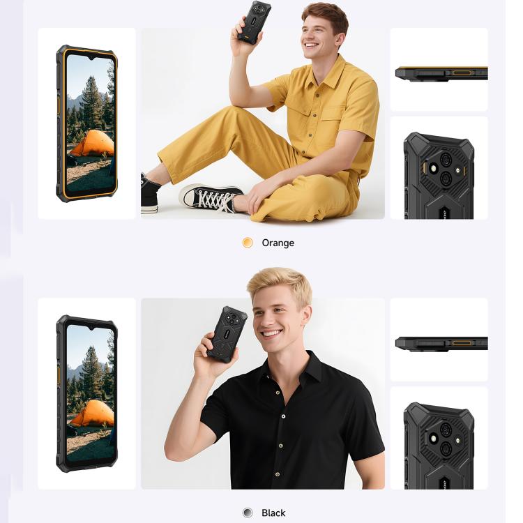 Ulefone RugKing 3 Pro, 8GB+128GB, โทรศัพท์กันน้ำกันฝุ่น IP68/IP69K, 6.56 นิ้ว Android 15 Unisoc T7250 Octa Core, เครือข่าย: 4G, NFC, OTG, RugKing 3 Pro, RugKing 3 Pro, 8GB+128GB