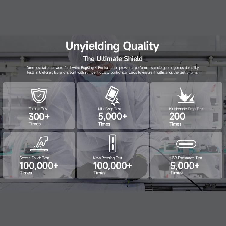 Ulefone RugKing 4 Pro, 8GB+256GB, โทรศัพท์กันน้ำกันฝุ่น IP68/IP69K, 6.56 นิ้ว Android 15 Unisoc T7250 Octa Core, เครือข่าย: 4G, NFC, OTG, RugKing 4 Pro, RugKing 4 Pro, 8GB+256GB