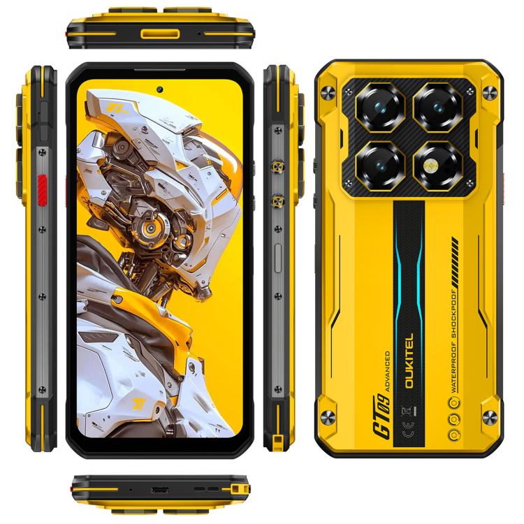 โทรศัพท์ Oukitel WP60 ทนทาน, 8GB+256GB, กล้องมองกลางคืน, กล้อง 108MP, สแกนลายนิ้วมือด้านข้าง, 7.2 นิ้ว Android 15 MediaTek Dimensity 7025 Octa Core, NFC, OTG, เครือข่าย: 5G, 8GB+256GB
