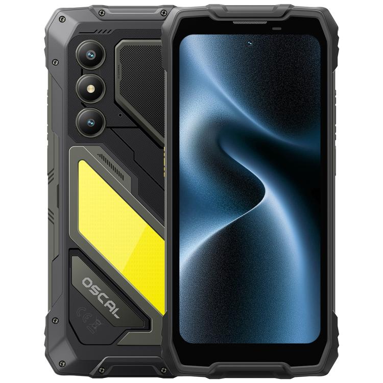 Blackview Oscal Pilot 5 โทรศัพท์กันกระแทก 5G, 8GB+256GB, 6.67 นิ้ว Android 16 UMS9620 T8100 Octa Core, เครือข่าย: 5G, OTG, NFC