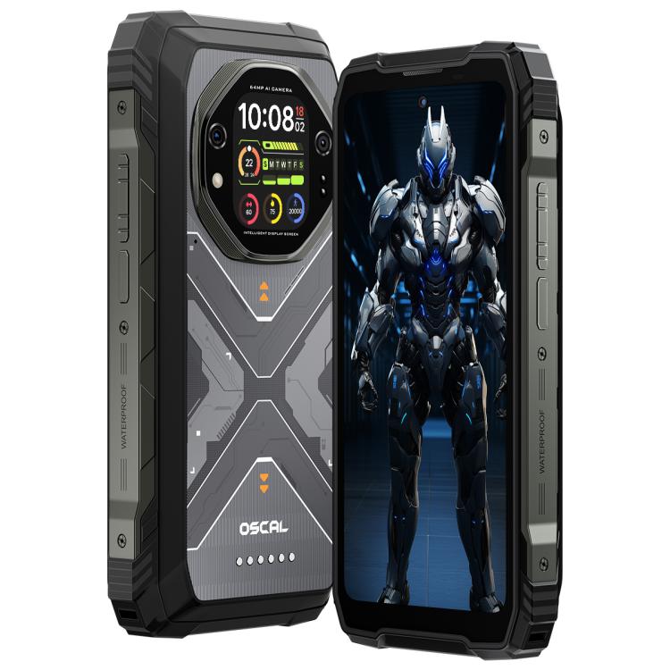 Blackview Oscal TANK 1, 12GB+256GB, 6.78 นิ้ว Android 15 DokeOS 4.2 Mediatek Dimensity 7050 Octa Core, เครือข่าย: 5G, OTG, NFC, 12GB+256GB