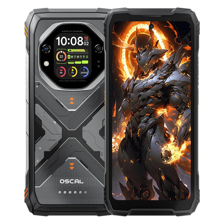 Blackview Oscal TANK 1, 12GB+256GB, 6.78 นิ้ว Android 15 DokeOS 4.2 Mediatek Dimensity 7050 Octa Core, เครือข่าย: 5G, OTG, NFC, 12GB+256GB