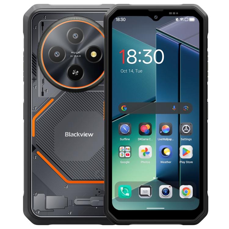 Blackview FORT 2 โทรศัพท์กันกระแทก, 8GB+128GB, 6.56 นิ้ว Android 15 MediaTek MT6769V/CB Helio G81 Octa Core, เครือข่าย: 4G, OTG, NFC, 8GB+128GB