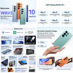 Blackview WAVE 10, 8GB+256GB, จอ 6.88 นิ้ว Android 16 Unisoc UMS9230E Octa Core, เครือข่าย: 4G, OTG, WAVE 10, 8GB+128GB