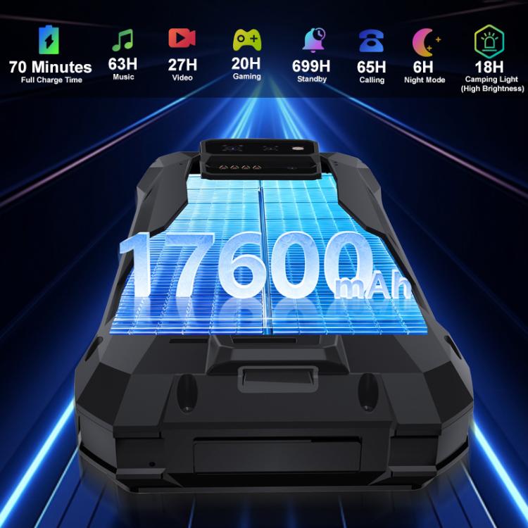 โทรศัพท์กันกระแทก Unihertz 8849Tank X Projector, 16GB+512GB, สแกนลายนิ้วมือด้านข้าง, กล้องมองกลางคืน, 6.78 นิ้ว Android 15 MediaTek Dimensity 8200 Octa Core, เครือข่าย: 5G, NFC, Tank X 16GB+512GB