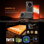 โทรศัพท์ Oukitel G6 ทนทาน, 4GB+128GB, สแกนลายนิ้วมือ, แบตเตอรี่ 10600mAh, 6.52 นิ้ว Android 16.0 Unisoc T615 Octa Core, NFC, OTG, เครือข่าย: 4G, 4GB+128GB