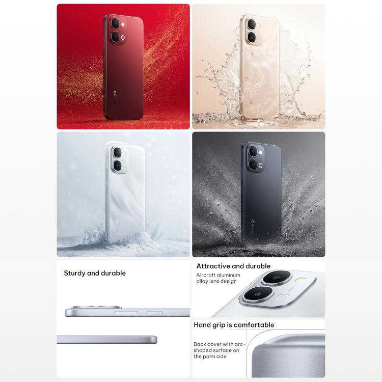 vivo Y500i, 8GB+256GB, สแกนลายนิ้วมือด้านข้าง, 6.75 นิ้ว Android 16 OriginOS 6 Snapdragon 4 Gen Octa Core, OTG, NFC, เครือข่าย: 5G, 8GB+256GB