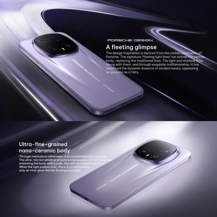 Honor Magic8 RSR Porsche Design, 24GB+1TB, สแกนลายนิ้วมืออัลตร้าซาวด์ 3D, 6.71 นิ้ว MagicOS 10.0 / Android 16 Snapdragon 8 Elite Gen 5 Octa Core, เครือข่าย: 5G, NFC, OTG, 24GB+1TB