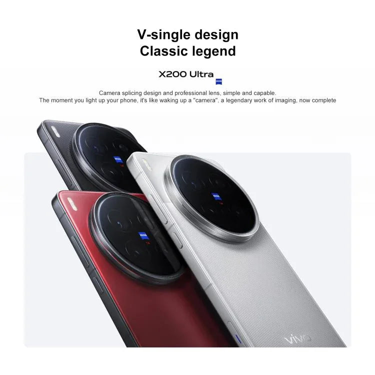 vivo X200 Ultra, 16GB+512GB, สแกนใบหน้า / สแกนนิ้วมืออัลตราโซนิก 3D, 6.82 นิ้ว OriginOS 5 / Android 15 Snapdragon 8 Elite Octa Core, OTG, NFC, เครือข่าย: 5G, รองรับ Google Play, 16GB+512GB