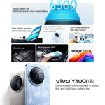 vivo Y300i, 12GB+512GB, สแกนใบหน้า / สแกนนิ้วมือด้านข้าง, 6.68 นิ้ว Android 15 OriginOS 5 Snapdragon 4 Gen 2 Octa Core, OTG, NFC, เครือข่าย: 5G, 12GB+512GB