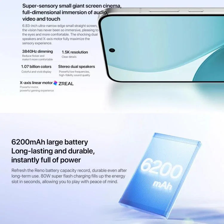 OPPO Reno14 Pro AI Phone, 16GB+1TB, Screen Fingerprint, 6.83 inch ColorOS 15.0 Dimensity 8450 Octa Core, NFC, OTG, Network: 5G, 16GB+1TB