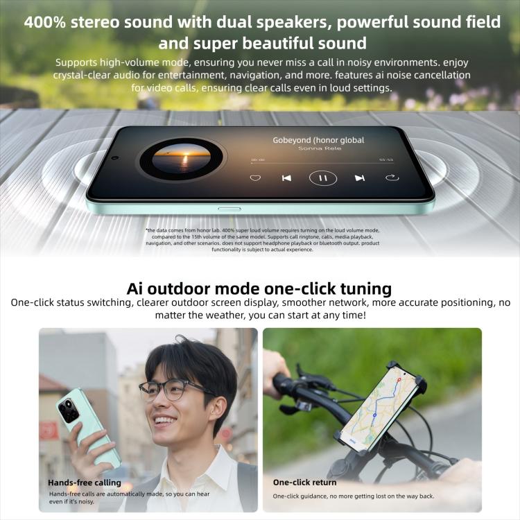Honor Play10T, 8GB+256GB, สแกนลายนิ้วมือด้านข้าง, 6.8 นิ้ว Android 15 Magic OS 9.0 Snapdragon 6s Gen 3 Octa Core, เครือข่าย: 5G, 8GB+256GB