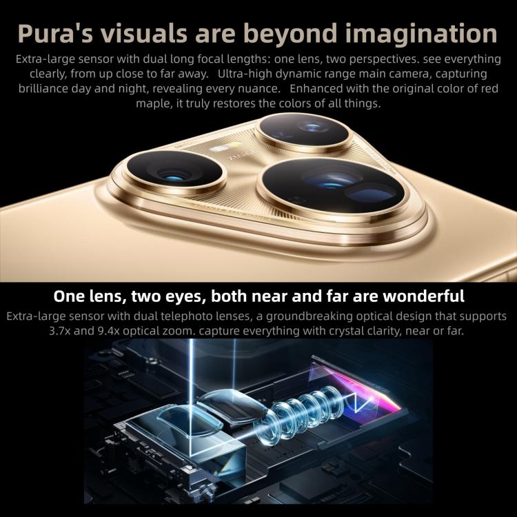 HUAWEI Pura 80 Ultra, 16GB+1TB, สแกนลายนิ้วมือด้านข้าง, 6.8 นิ้ว HarmonyOS 5.1, NFC, OTG, ไม่รองรับ Google Play, 16GB+1TB