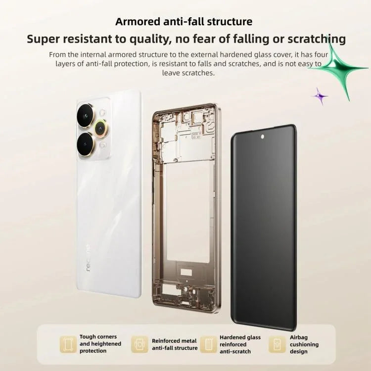 Realme 15 Pro, 12GB+256GB, 6.8 นิ้ว Realme UI 6.0 Android 15 Snapdragon 7 Gen Octa Core, NFC, เครือข่าย: 5G, 12GB+256GB