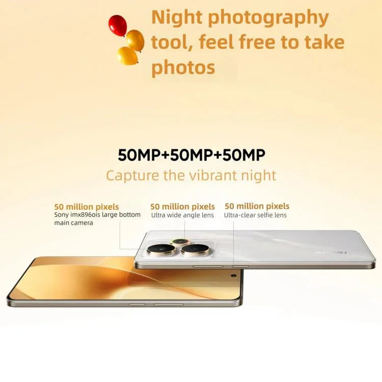Realme 15 Pro, 12GB+256GB, 6.8 นิ้ว Realme UI 6.0 Android 15 Snapdragon 7 Gen Octa Core, NFC, เครือข่าย: 5G, 12GB+256GB