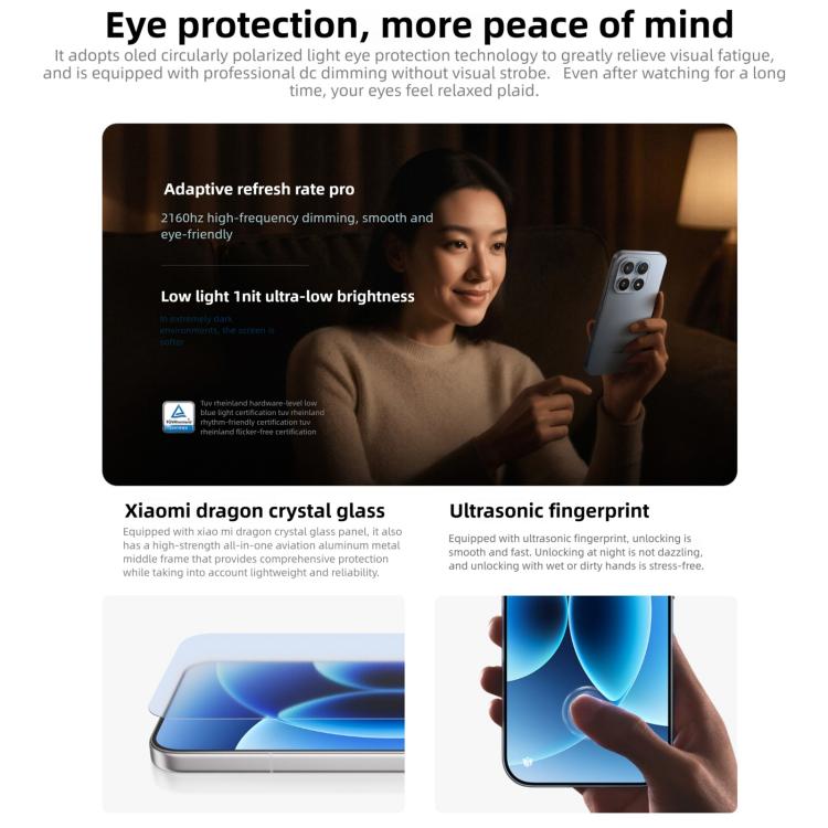 Xiaomi 17, 12GB+256GB, สแกนลายนิ้วมืออัลตราโซนิก 3D, 6.3 นิ้ว Xiaomi HyperOS 3 Snapdragon 8 Elite Gen 5 Octa Core, NFC, เครือข่าย: 5G, 12GB+256GB