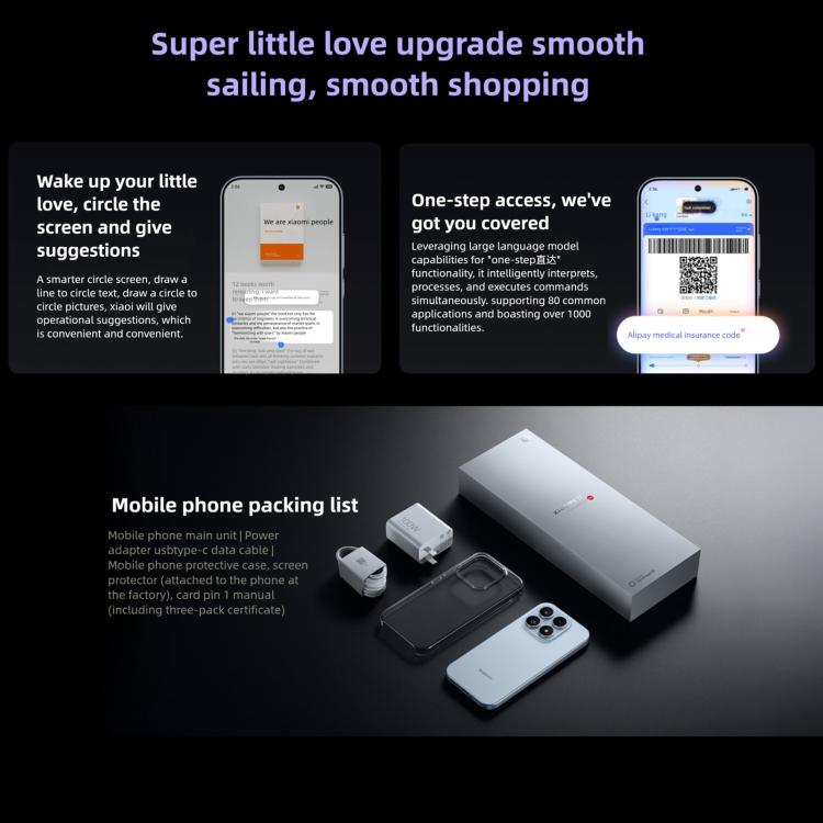 Xiaomi 17, 12GB+512GB, สแกนลายนิ้วมืออัลตราโซนิก 3D, 6.3 นิ้ว Xiaomi HyperOS 3 Snapdragon 8 Elite Gen 5 Octa Core, NFC, เครือข่าย: 5G, 12GB+512GB