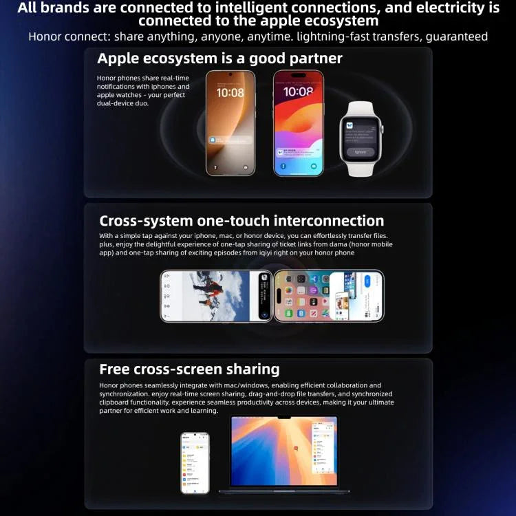 Honor Magic8 Pro, 16GB+512GB, สแกนลายนิ้วมือบนหน้าจอ, 6.71 นิ้ว MagicOS 10.0 / Android 16 Snapdragon 8 Elite Gen 5 Octa Core, เครือข่าย: 5G, NFC, OTG, 16GB+512GB
