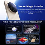 Honor Magic8 Pro, 16GB+512GB, สแกนลายนิ้วมือบนหน้าจอ, 6.71 นิ้ว MagicOS 10.0 / Android 16 Snapdragon 8 Elite Gen 5 Octa Core, เครือข่าย: 5G, NFC, OTG, 16GB+512GB