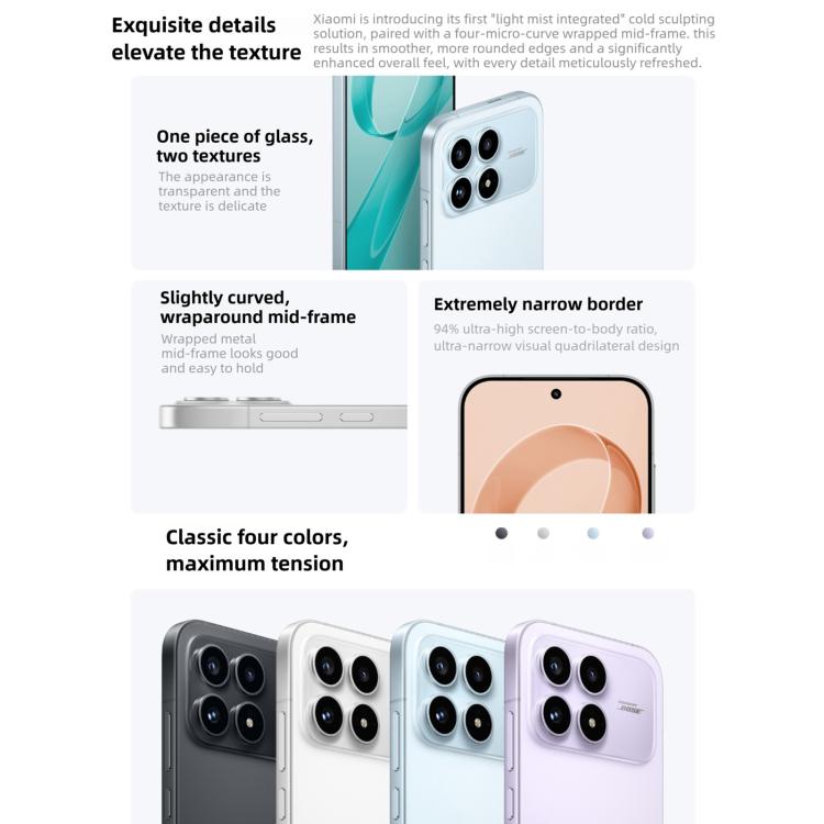 Xiaomi Redmi K90, 12GB+256GB, 6.59 นิ้ว Xiaomi HyperOS 3 Snapdragon 8 Elite Octa Core, NFC, เครือข่าย: 5G, 12GB+256GB