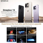 OnePlus 15, 12GB+512GB, สแกนลายนิ้วมือบนหน้าจอ, 6.78 นิ้ว ColorOS 16.0 Snapdragon 8 Elite Gen 5 Octa Core, NFC, เครือข่าย: 5G, 12GB+512GB