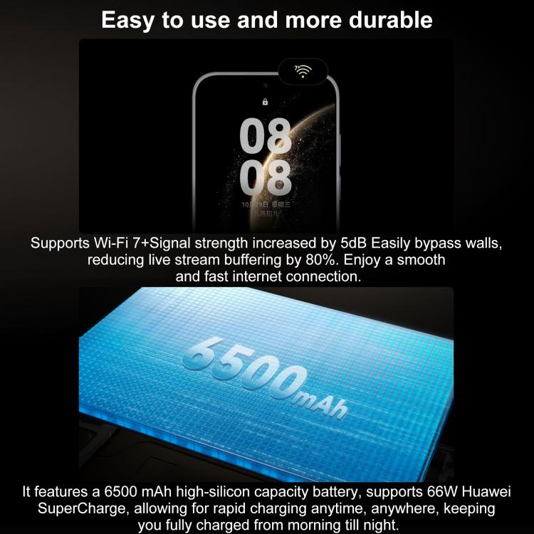 HUAWEI Mate 70 Air, 12GB+512GB, สแกนนิ้วข้างเครื่อง, 7 นิ้ว HarmonyOS 5.1 Kirin 9020B, NFC, OTG, ไม่รองรับ Google Play, 12GB+512GB