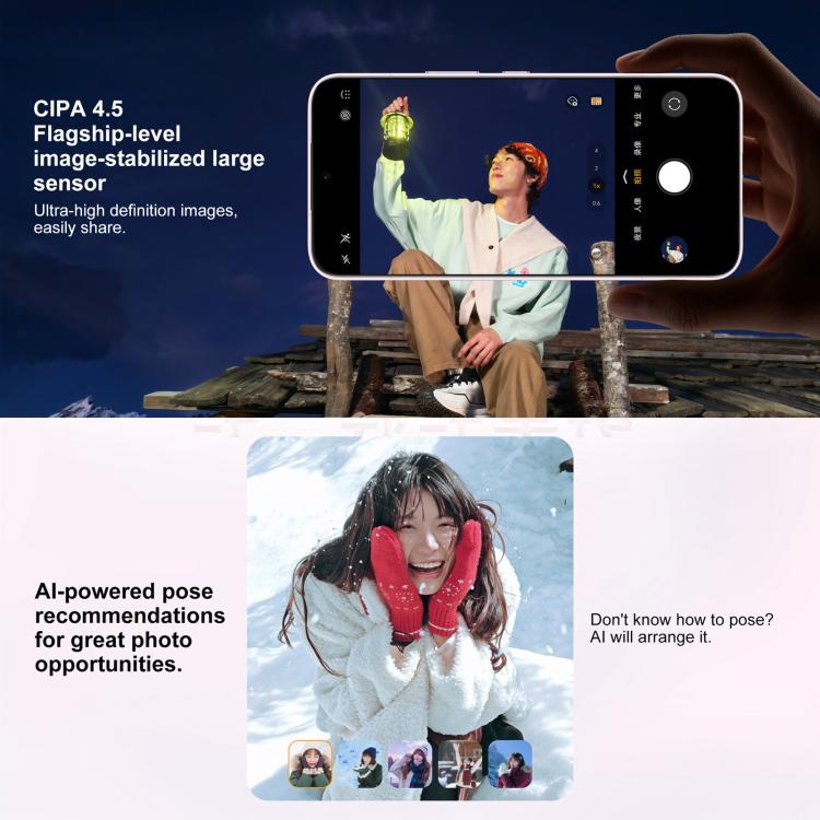 Honor 500, 12GB+256GB, สแกนลายนิ้วมือบนหน้าจอ, 6.55 นิ้ว MagicOS 10.0 / Android 16 Snapdragon 8s Gen 4 Octa Core, เครือข่าย: 5G, NFC, OTG, Honor 500, 12GB+256GB