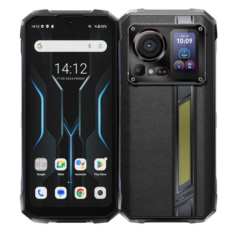 HOTWAV Hyper 7 Pro โทรศัพท์กันกระแทก, 16GB+256GB, แบตเตอรี่ 10800mAh, 6.6 นิ้ว Android 14 MediaTek Dimensity 7050 5G, เครือข่าย: 5G, OTG, NFC