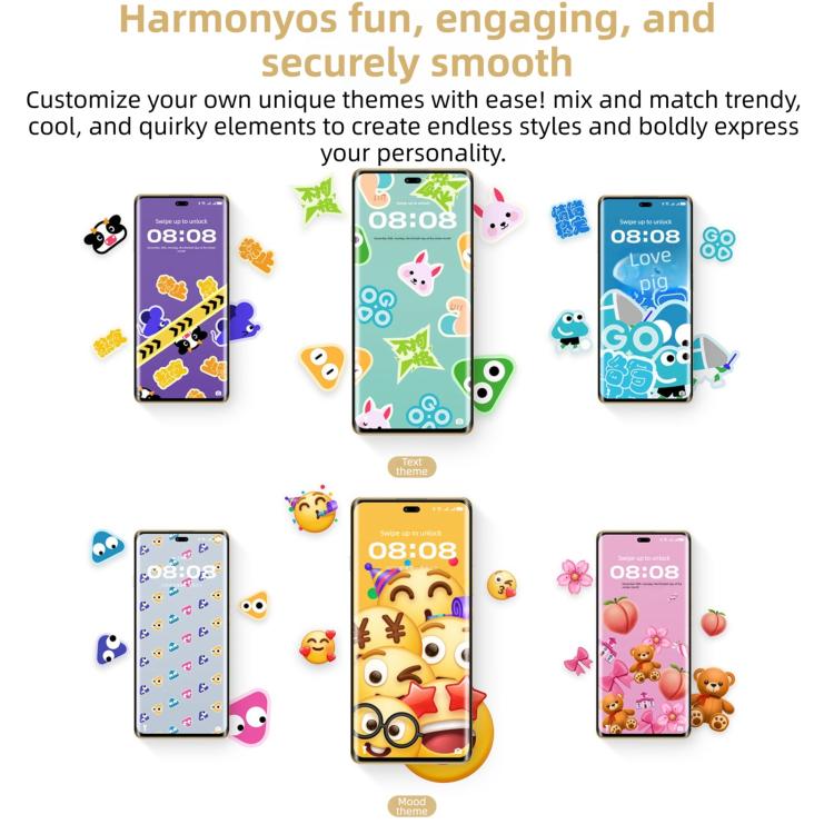 HUAWEI Enjoy 70X Premium Edition, 8GB+256GB, สแกนลายนิ้วมือบนหน้าจอ, 6.78 นิ้ว HarmonyOS 4.2 Kirin 8000, เครือข่าย: 4G, OTG, NFC, ไม่รองรับ Google Play, 8GB+256GB