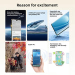 HUAWEI Enjoy 70X Premium Edition, 8GB+256GB, สแกนลายนิ้วมือบนหน้าจอ, 6.78 นิ้ว HarmonyOS 4.2 Kirin 8000, เครือข่าย: 4G, OTG, NFC, ไม่รองรับ Google Play, 8GB+256GB