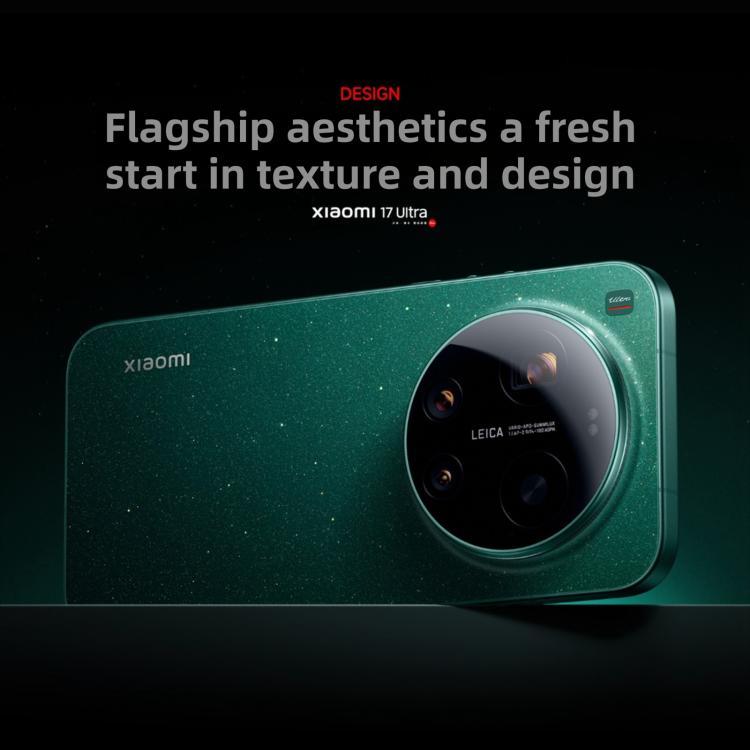 Xiaomi 17 Ultra, 16GB+512GB, สแกนลายนิ้วมืออัลตราโซนิก 3D, 6.9 นิ้ว Xiaomi HyperOS 3 Snapdragon 8 Elite Gen 5 Octa Core, NFC, เครือข่าย: 5G, 16GB+512GB