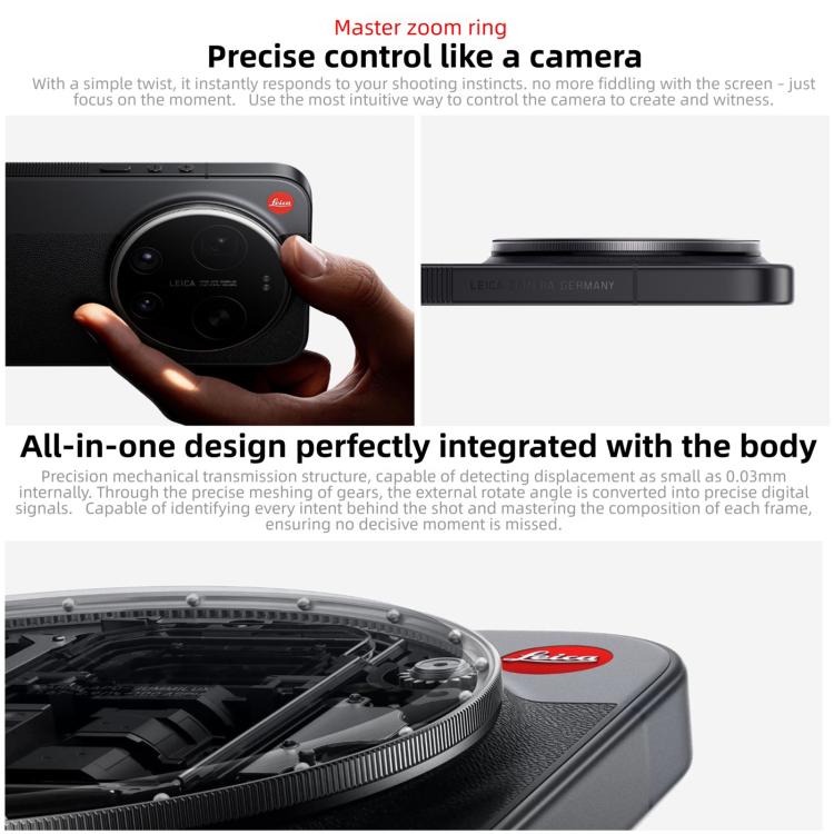 Xiaomi 17 Ultra โดย Leica, 16GB+1TB, สแกนลายนิ้วมืออัลตราโซนิก 3D, 6.9 นิ้ว Xiaomi HyperOS 3 Snapdragon 8 Elite Gen 5 Octa Core, NFC, เครือข่าย: 5G, โดย Leica, 16GB+1TB