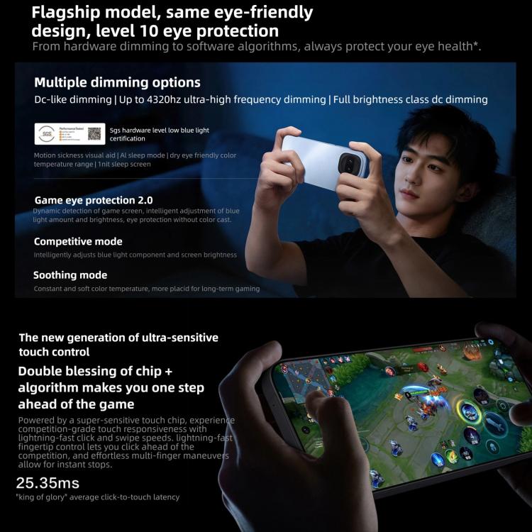 vivo iQOO Z11 Turbo, 16GB+1TB, สแกนลายนิ้วมือ 3D อัลตราโซนิก, จอ 6.59 นิ้ว Android 16 OriginOS 6 Snapdragon 8 Gen 5 Octa Core, OTG, NFC, เครือข่าย: 5G, 16GB+1TB