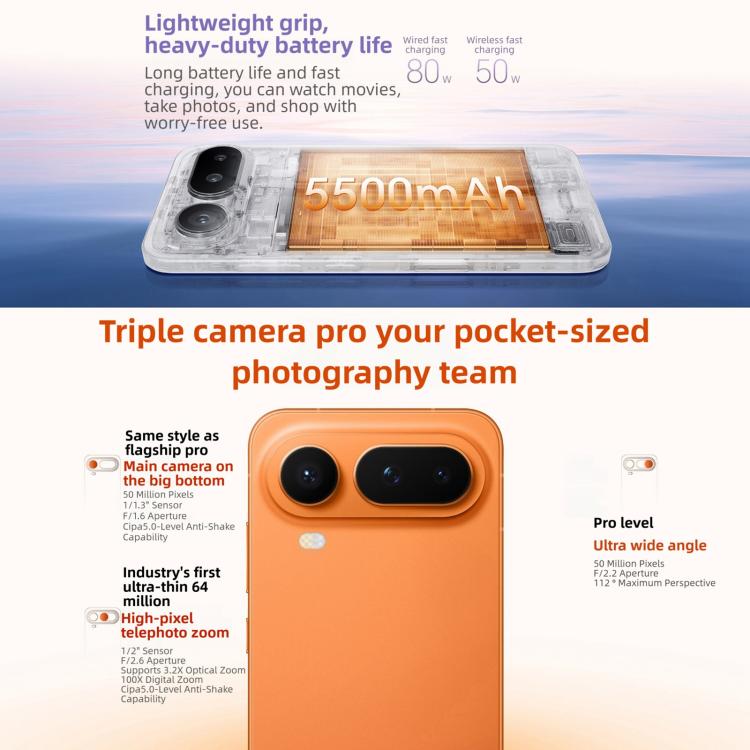 Honor Magic8 Pro Air, 16GB+512GB, สแกนลายนิ้วมือบนหน้าจอ, 6.31 นิ้ว MagicOS 10.0 / Android 16 Dimensity 9500 Octa Core, เครือข่าย: 5G, NFC, OTG, 16GB+512GB