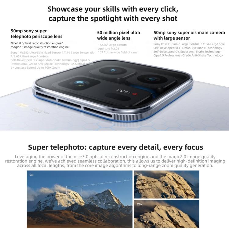 vivo iQOO 15 Ultra, 24GB+1TB, สแกนลายนิ้วมือ 3D อัลตราโซนิก, 6.85 นิ้ว Android 16 OriginOS 6 Snapdragon 8 Elite Gen 5 Octa Core, OTG, NFC, เครือข่าย: 5G, รองรับ Google Play, 24GB+1TB