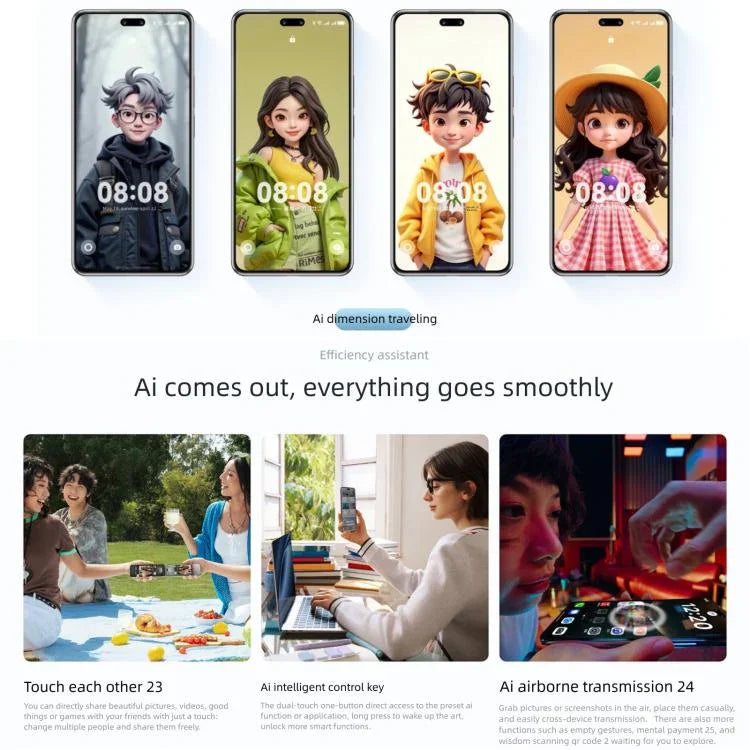 Huawei nova 14 Pro, 12GB+512GB, สแกนนิ้วมือด้านข้าง, 6.78 นิ้ว HarmonyOS 5.0, NFC, OTG, ไม่รองรับ Google Play, 12GB+512GB, nova 14 Pro, 12GB+512GB