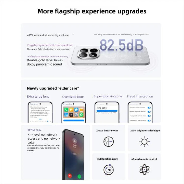 Xiaomi Redmi Note 15 Pro 5G, 8GB+256GB, 6.83 นิ้ว Xiaomi HyperOS 2 Dimensity 7400-Ultra Octa Core, เครือข่าย: 5G, NFC, 8GB+256GB