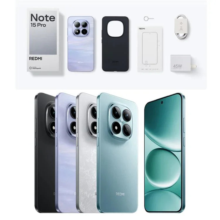Xiaomi Redmi Note 15 Pro 5G, 8GB+256GB, 6.83 นิ้ว Xiaomi HyperOS 2 Dimensity 7400-Ultra Octa Core, เครือข่าย: 5G, NFC, 8GB+256GB