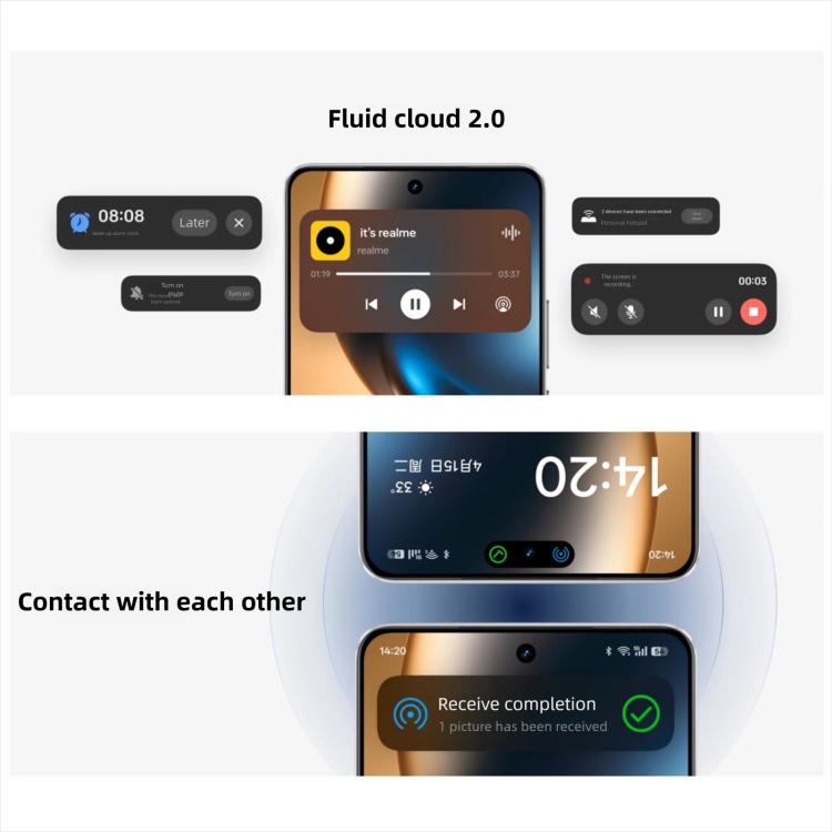 Realme GT7, 12GB+256GB, 6.8 นิ้ว Android 15 / Realme UI 6.0 MediaTek Dimensity 9400+ Octa Core, NFC, เครือข่าย: 5G, รองรับ Google Play, 12GB+256GB