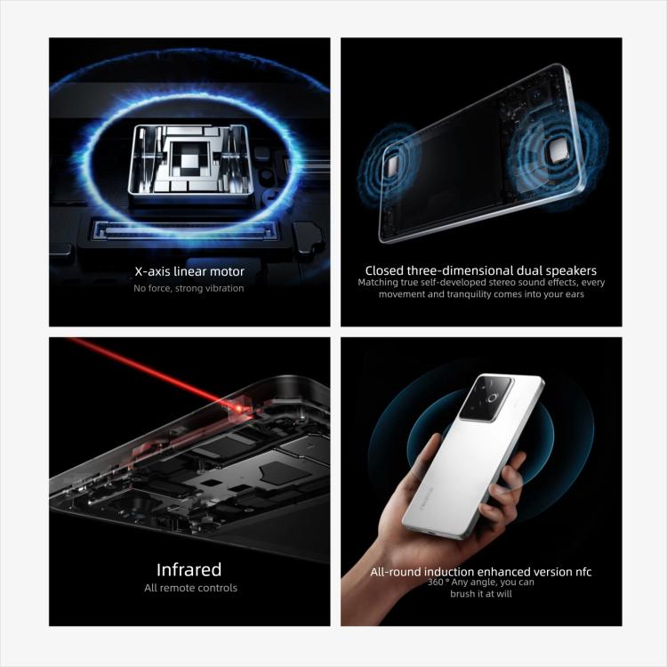 Realme GT7, 12GB+256GB, 6.8 นิ้ว Android 15 / Realme UI 6.0 MediaTek Dimensity 9400+ Octa Core, NFC, เครือข่าย: 5G, รองรับ Google Play, 12GB+512GB