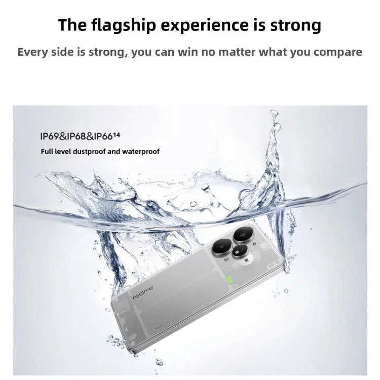 Realme Neo7 Turbo, 12GB+512GB, 6.8 นิ้ว Android 15 / Realme UI 6.0 MediaTek Dimensity 9400e Octa Core, NFC, เครือข่าย: 5G, รองรับ Google Play, 12GB+512GB