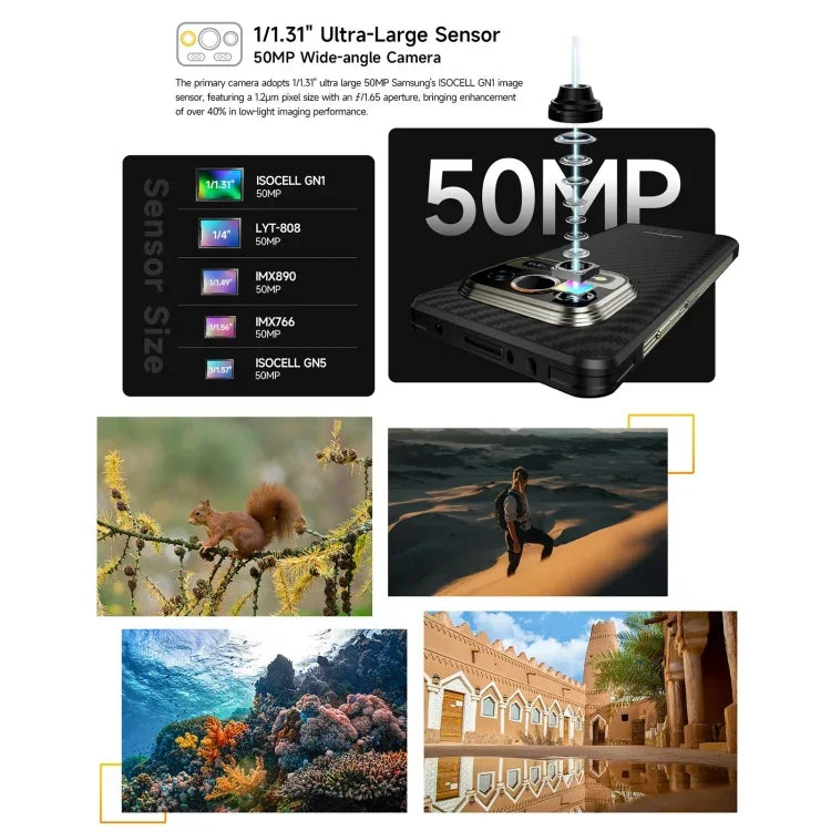 Ulefone Armor 25T โทรศัพท์กันกระแทก, 6GB+256GB, กล้องถ่ายภาพความร้อน, 6.78 นิ้ว Android 14 MediaTek Helio G99 Octa Core, เครือข่าย: 4G, NFC, OTG, Armor 25T
